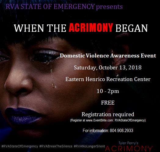 RVA STATE OF EMERGENCY - ACRIMONY